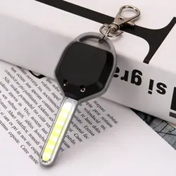 Porte-clés LED COB portable, lumière de secours extérieure, mini lampe de poche, torche de taille mini