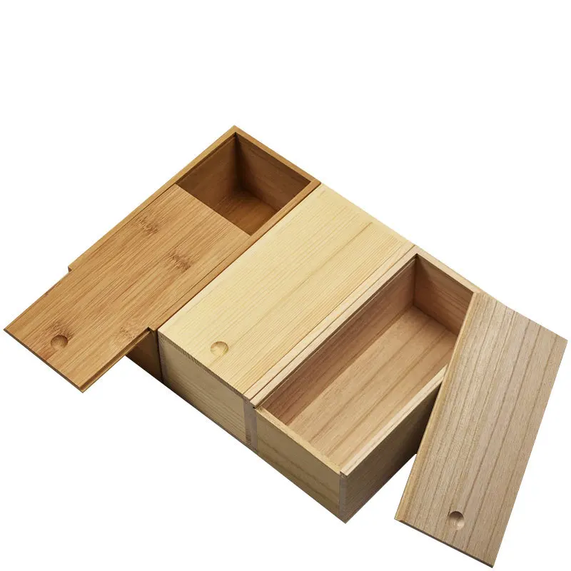 Vintage Tung Wood Pine Wood Bamboo Wood Packaging Gifts Miscellaneous Storage Pull-out Boxes Can Be Customized in Various Sizes