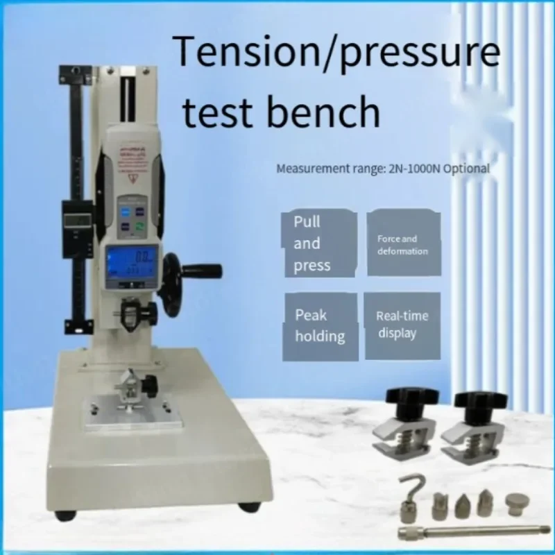 Máquina prueba presión tracción HLD,banco prueba,pantalla Digital,medidor empuje,soporte ZP-5-10-1000,máquina calibre fuerza