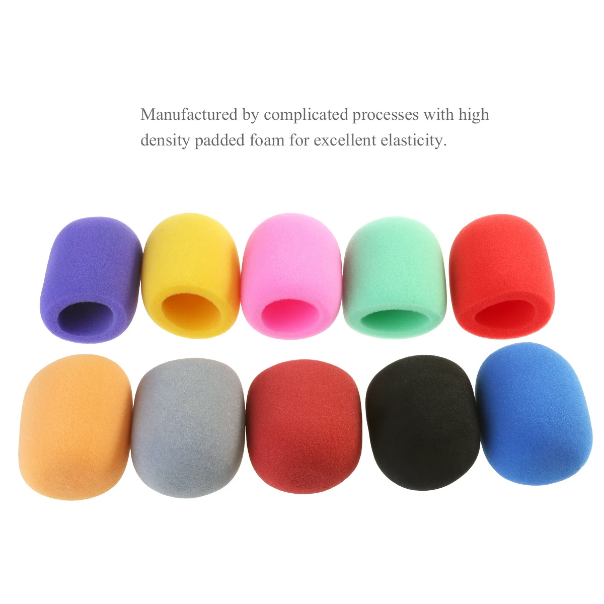Nuolux 10 Colors 75mm Inner 35mm Outer 60mm Microphone Windshield Cover Highdensity Foam Wind Interference Protection