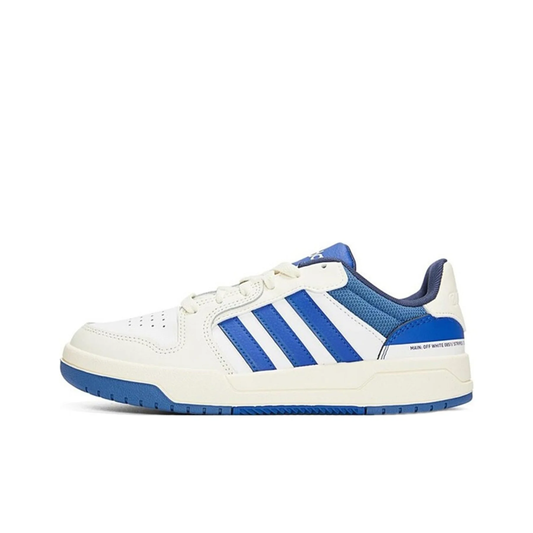 Adidas Neo Entrap Synthetic Leather, Split Cow Leather Low top Skateboard Shoes Unisex White Blue HR1931