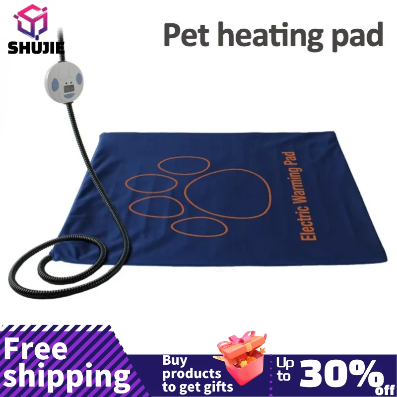 

45×60cm Pet Electric Heating Pad Blanket Dog Cat Winter Warmer Pad Waterproof Adjustable Temperature Dog Mats US/UK/EU Plug