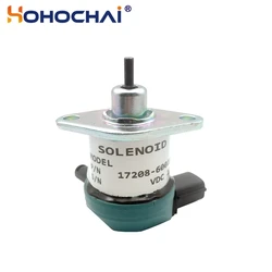 Kubota D1005 D1105 D905 Engine Fuel Shutdown Shut Off Solenoid 17208-60016 17208-60010 17208-60015 12V/24V Generator Set Parts