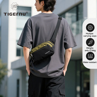 Tigernu New Light Weight Crossbody Bag Men Shoulder bag Splashproof Waist bag Male Multi-purpose Sling Bag