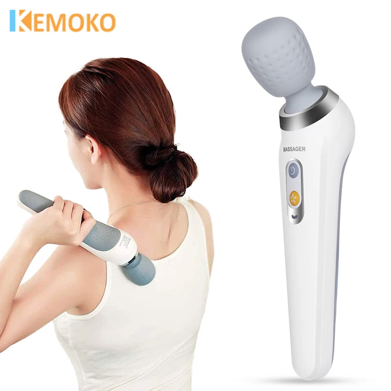 

Electric massage stick handheld household vibration massage hammer waterproof USB rechargeable shoulder and neck massager