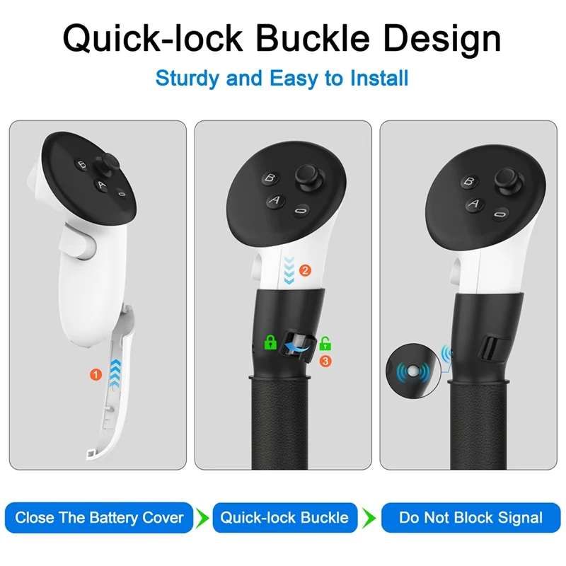 A32T-Dual Light Saber For Oculus VR Controllers Handle New Accessory For VR Games