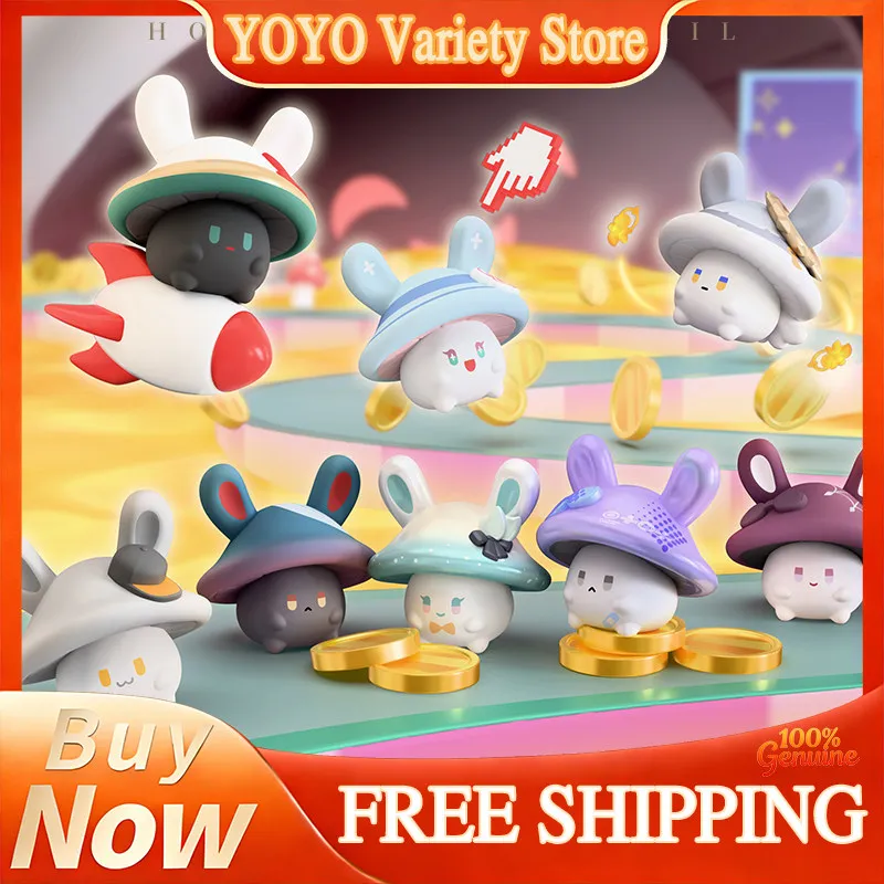 

Mihoyo Honkai Star Rail Mini Figure Mushroom Rabbit Series Cute Collectible Desktop Decoration Ornament For Anime Game Fans