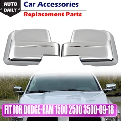 High Quality Replacement Car Rearview Mirror Cover Caps Shell For Dodge Ram 1500 2009 2010 2011-2018 Non-Tow w/o Signal Hole