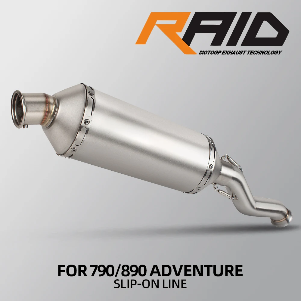 790ADV project rally raid motorcycle exhaust pipe muffler slip on line for 790adv 890adv 790Adventure