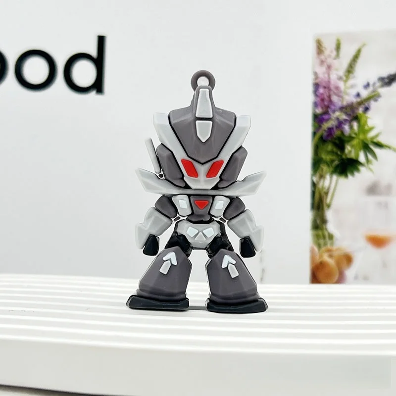 Gundam Silicone Keychain, Mini Mobile Suit Anime Figure Keyring, Durable Soft Rubber Keychain, Suitable for Cars, Backpacks, Bags, Is a Collectible Gift for Gundam Fans, Children, Boys, Men, Teenagers, and Adults view 6
