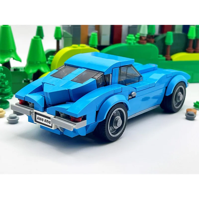 2024 Chevrolet City Car Speed Champion Classic Classic Car Building Blocks Brick Racing Model Children's Toy Gift