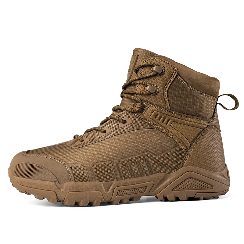 Men Tactical Boots Male Army Shoes Waterproof Ultrallight Work Training Hiking Boots Outdoor ShoesWomen Mid-Calf Warrior Boots view 2
