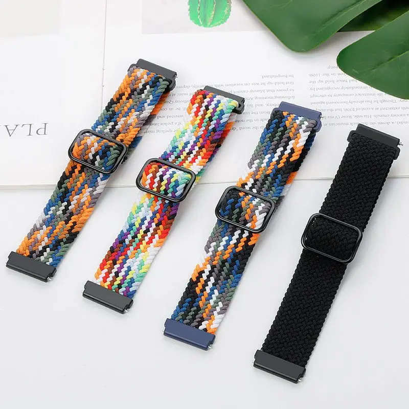 

22 20mm Nylon Strap for Garmin Forerunner 965 265 255 55 645 245 165 Elastic Bracelet for Garmin Vivomove Trend/Move Trend Belt
