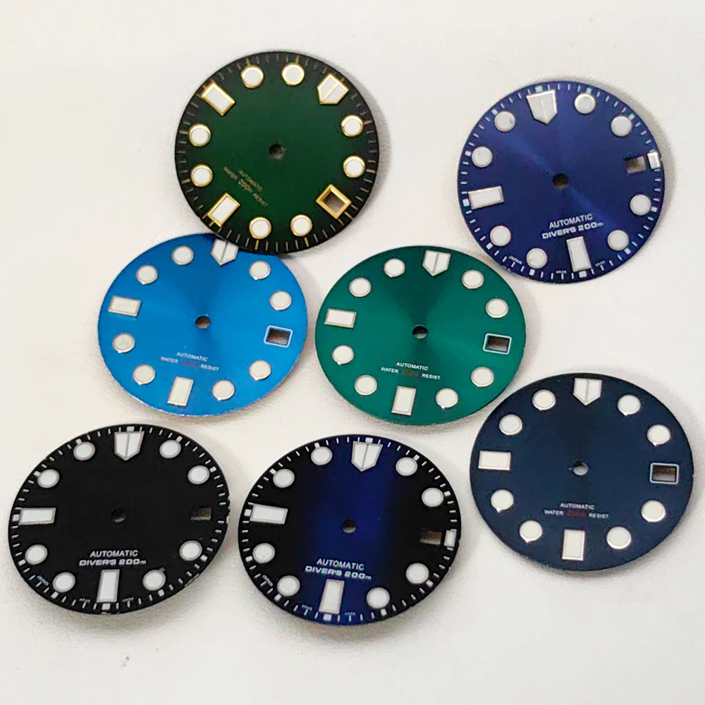 Customized 28.5mm Dial NH35 Watch Dial Fit For NH35 NH36 Movement SKX007 6105 Turtle Tuna Samurai Case Watch Face