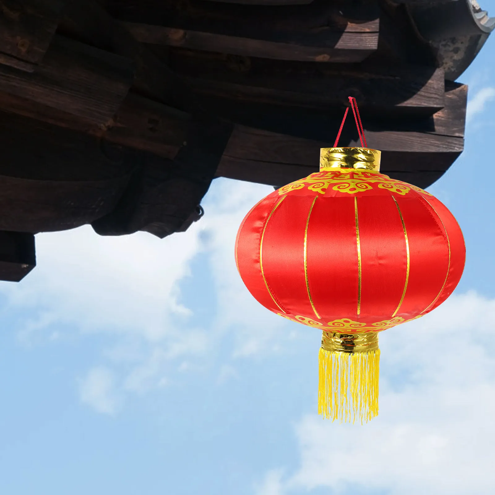 

2 шт. Китайские фонарики из железной проволоки, красные, традиционные, подвесные, для украшения на Новый год, фестивали, свадьбы, красные фонари