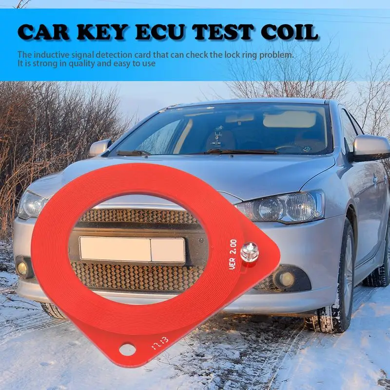 Car Key ECUs Test Coil Checker Automotive ECUInduction Signal Detection Card Car Key Lock Chip Antenna Tester Auto Testing Tool