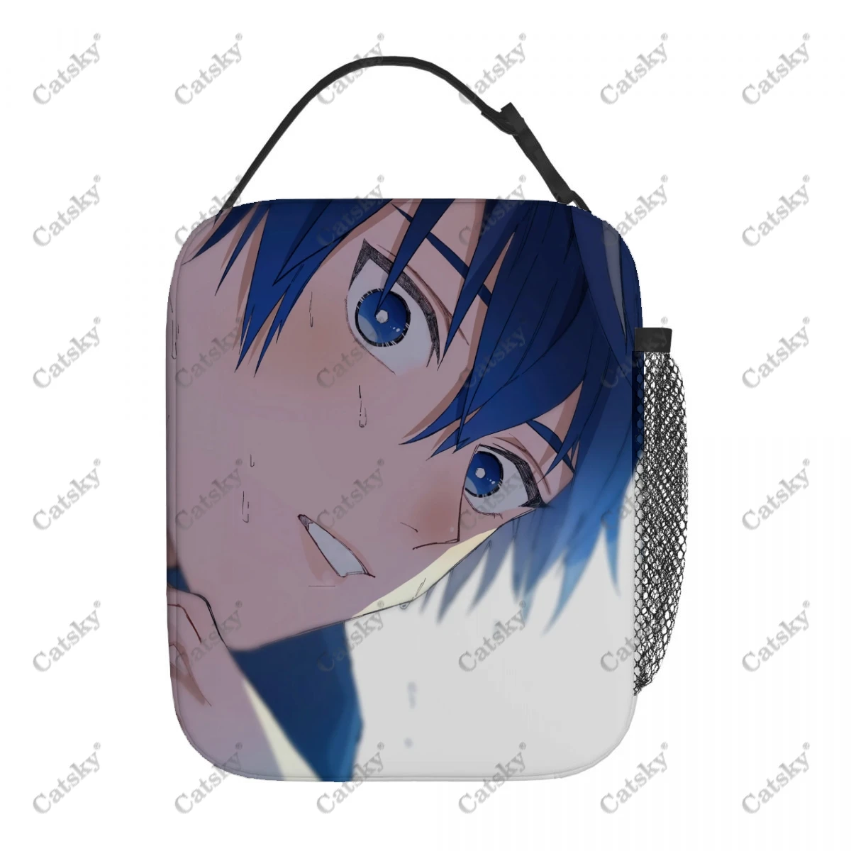 Blue Lock Anime Portable Aluminium Foil Sac à lunch isolé épaissi, sac fourre-tout étanche