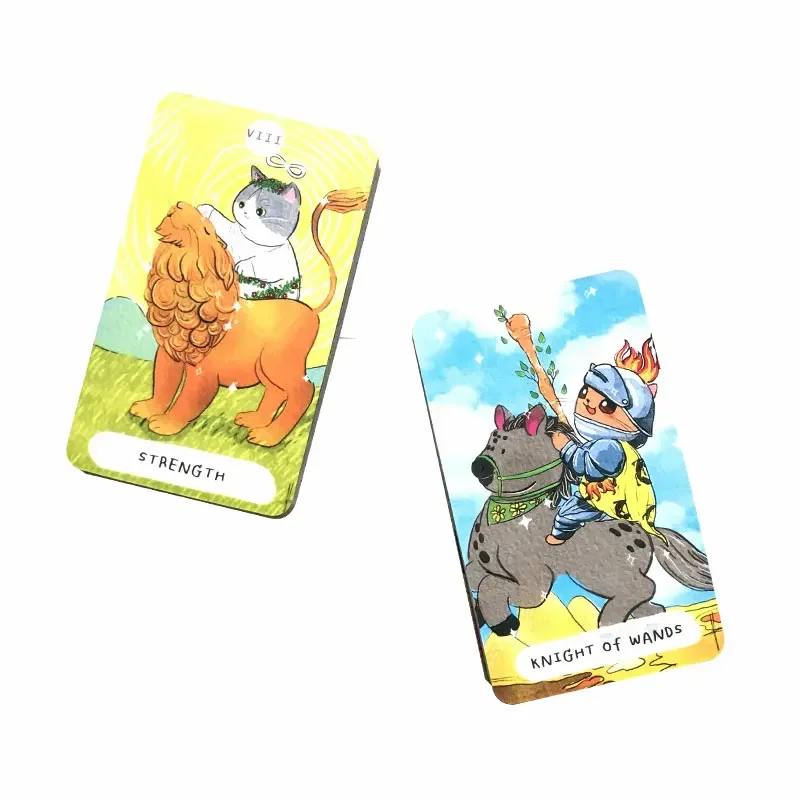 1Pcs Cat Tarot Tarot Tarot Card Leisure Entertainment Games Card Family Gatherings Tarot Games 78 Card Deck