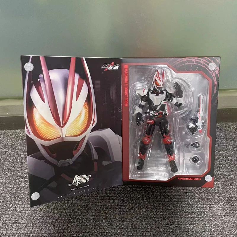 In Stock Bandai Kamen Rider Deluxe Super Articulated Revi Magnum Booster Form Creation Rider Rabbit Tank Model Toy Gift