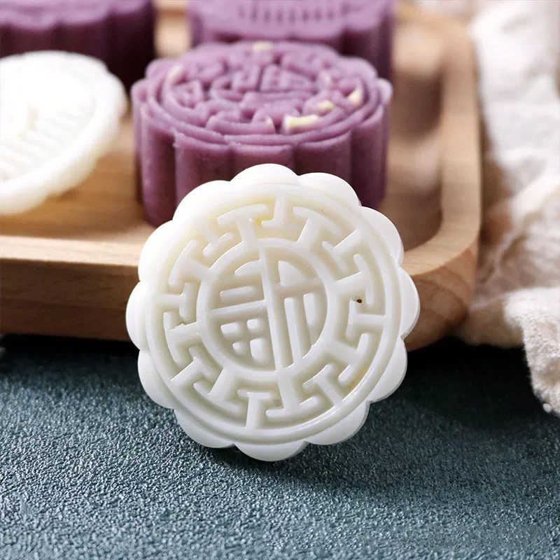 1set DIY Baking Mooncake Mold Hand Press Cookie Stamp Moon for Cake Decor Pastry DIY Tool Bakeware Bar Tool Mid Autumn Festival