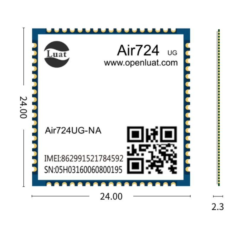 Air724UG NFM NFC LTE 4G full network Cat.1 module wireless communication Bluetooth WIFI positioning