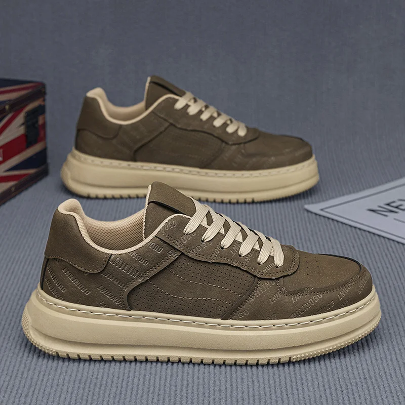 

Loafers Shoes Men Sports and Leisure Apring and Autumn Thick Bottom Skateboard All-match Wear-resistant Soft and Comfortable