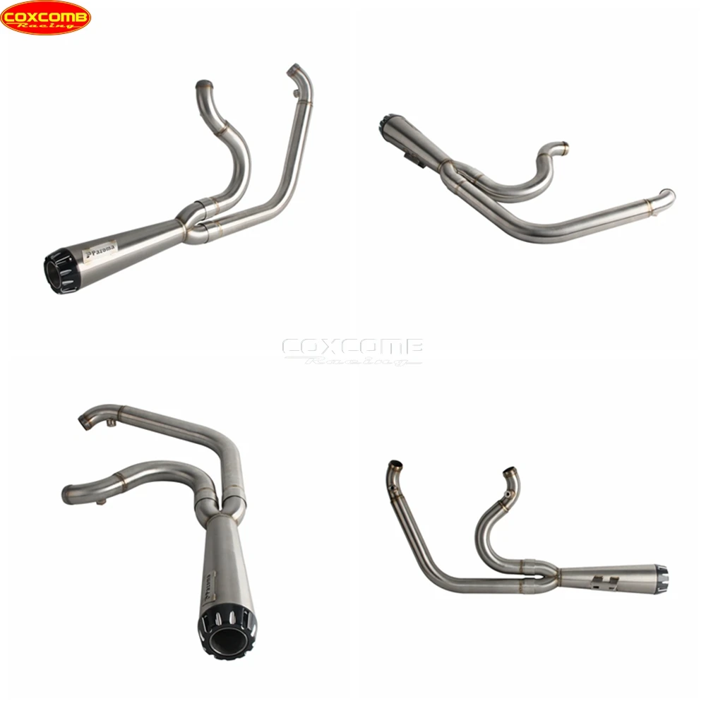 نظام كاتم صوت العادم سهل الارتداء ماسورة عادم كاملة للدراجة النارية Harley Dyna Street Bob FXDB FXDBB FXDBP FXDBI Limited FXDBC