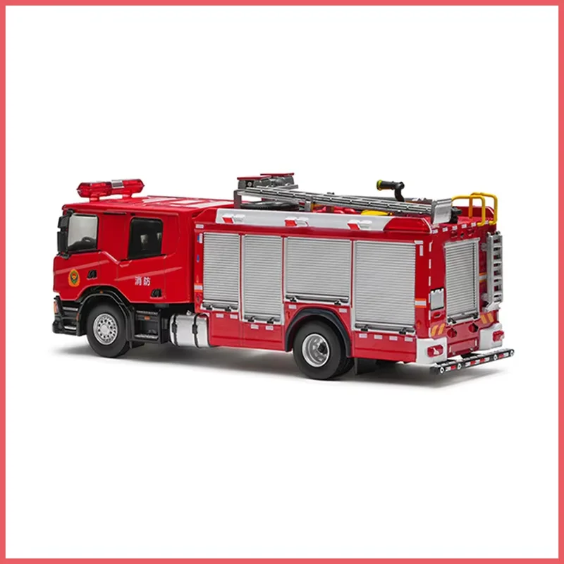 

MASSDI 1:64 SCD1002 Пожарная машина из пенопласта, модель автомобиля из сплава, сувенир, коллекционный предмет, подарок для хобби