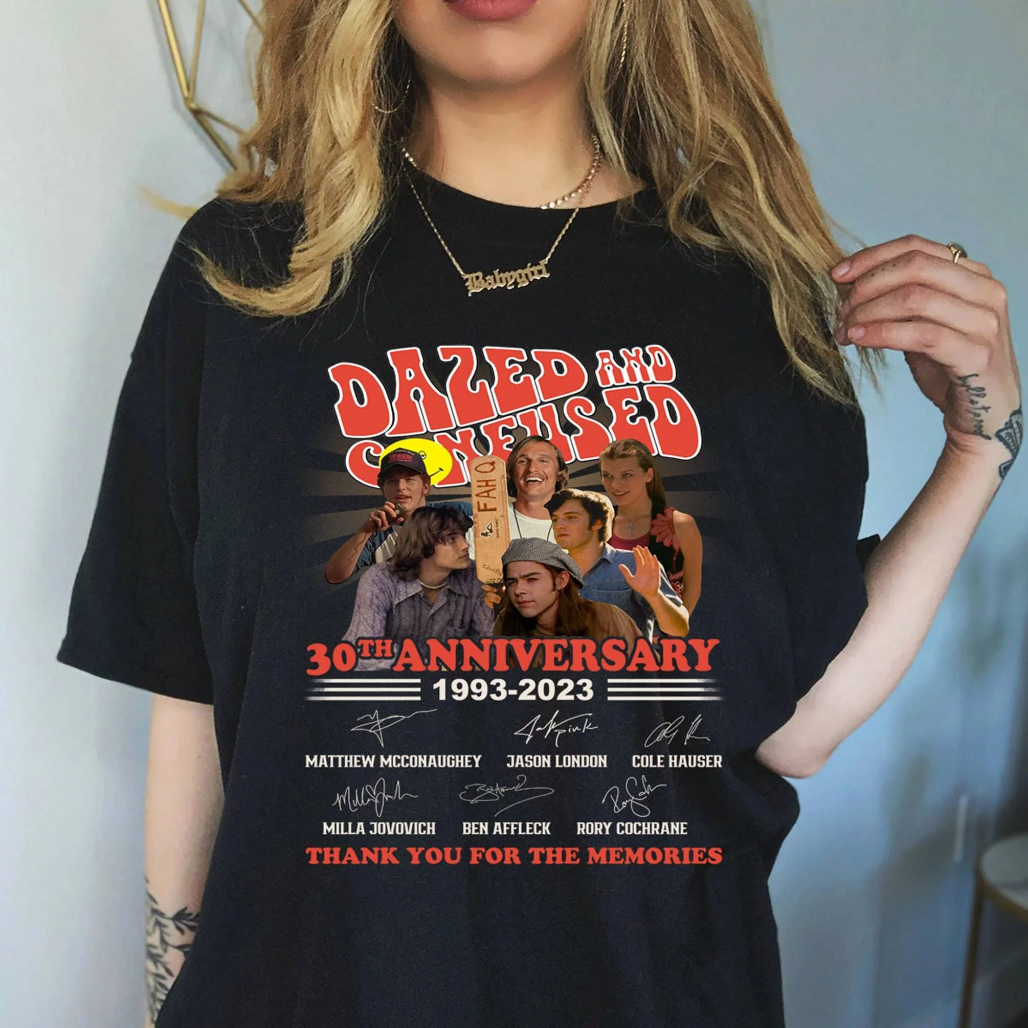 Dazed and Confused T Shirt Movie 30th Anniversary Thank You For The Memories