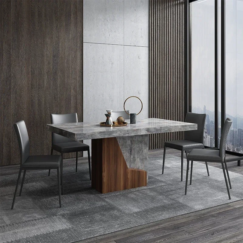 Y16 Natural marble dining table, simple modern light luxury imported stone dining table