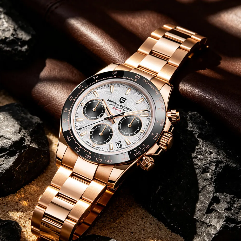 Top Brand PAGANI DESIGN Luxury Men Watch Multifunctional Chronograph VK63 Quartz Watch Waterproof Calendar Luminous Gift Watches view 3