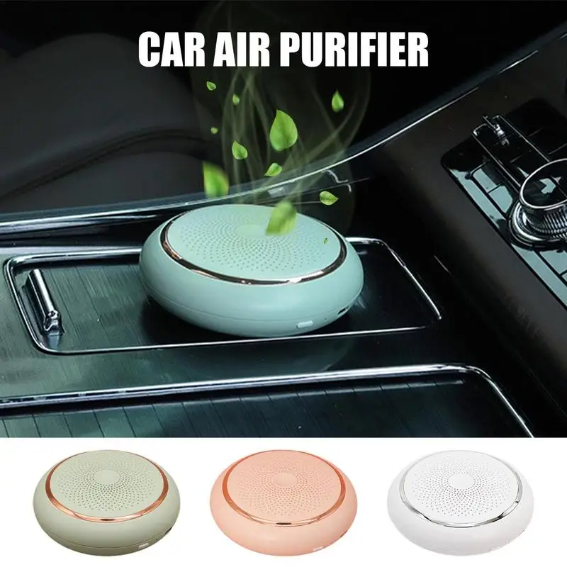 

Car Air Purifier Auto Mini Portable Filter Air Aroma Purifiers With USB Cable Small Air Cleaner For Bathrooms Wardrobes Cabinets