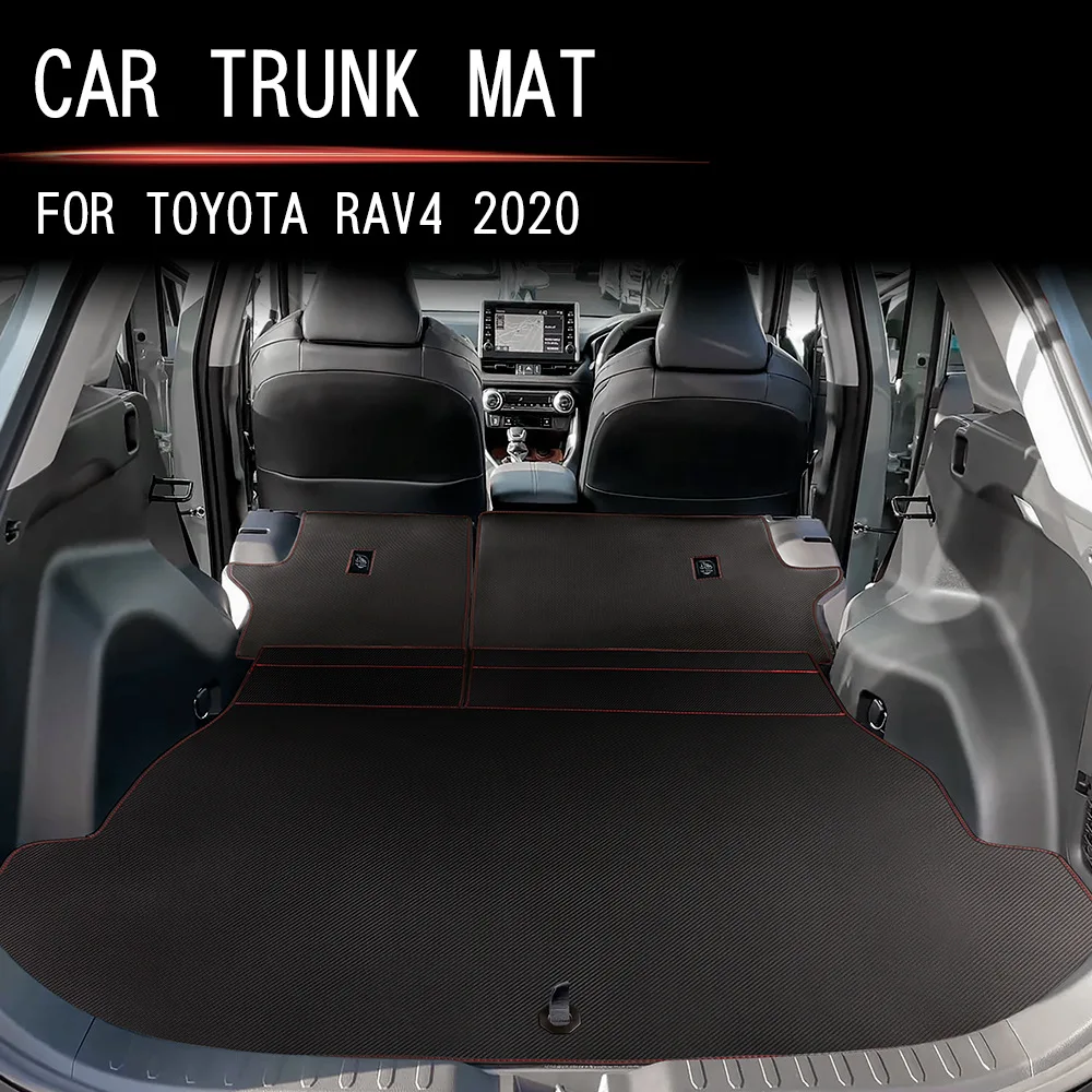 

Кожаный коврик в багажник для Toyota RAV4 2019 2020 2021 2022 2023 2024, полностью закрытый специальный коврик для багажника, защитный коврик для задней двери