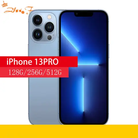 Apple iPhone 13 Pro 128/256/512GB/1TB ROM 6.1" Super Retina OLED RAM 6GB A15 IOS Face ID NFC 5G Smartphone 13pro Phone