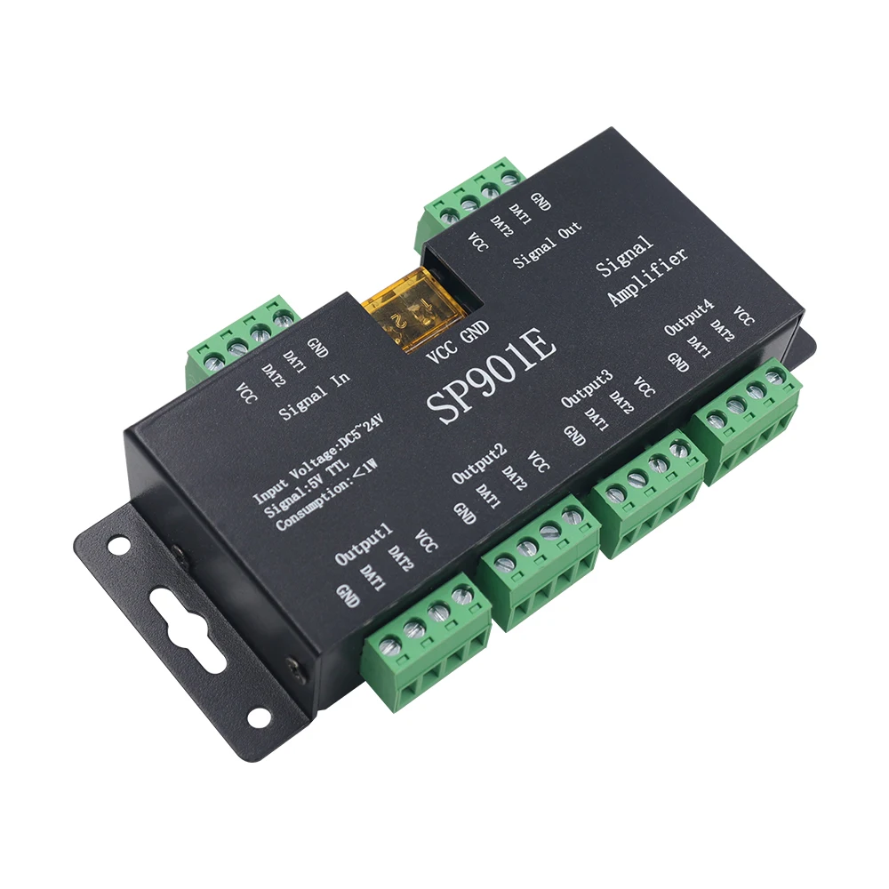 

DC5-24V WS2811 WS2812B Amplifier Controller for WS2811 WS2812B SK6812 WS2813 WS2815 6803 WS2801 LED Strip/Module