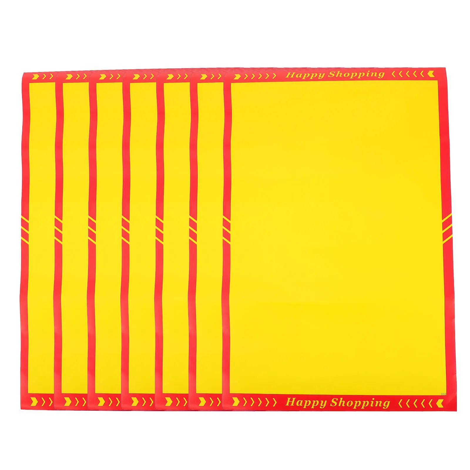 

10pcs Coated Paper Advertising Signs Promotional Price Tags Large Posters Neon Market Cards Price Labels Sale Events