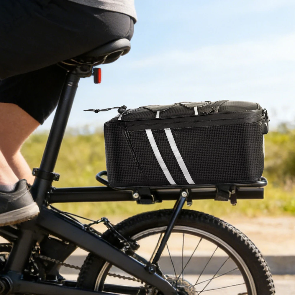 NEWBOLER Fahrrad-Gepäckträgertasche mit Zahlenschloss, MTB-Fahrradtasche, Große Kapazität, Wasserdichte Reisetasche ﻿ ﻿ – Detail 17