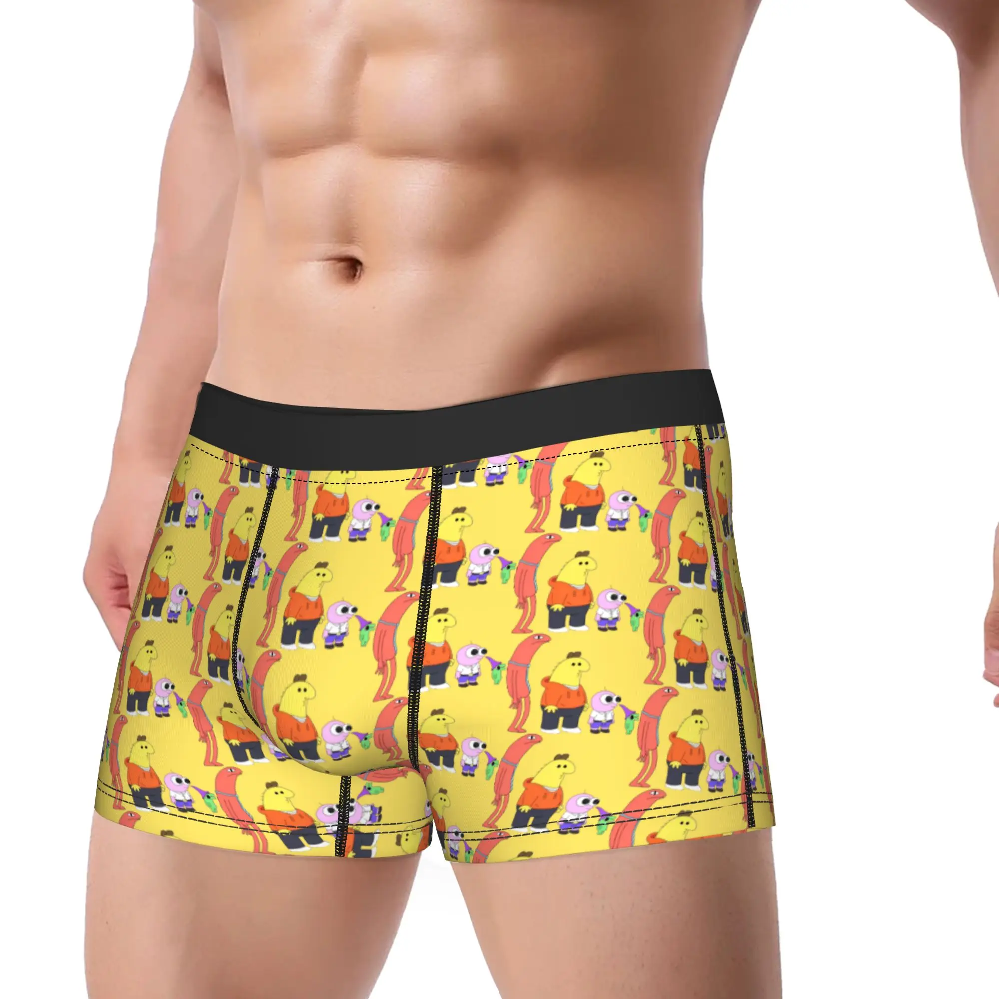 Men's Smiling Friends All Smiling Friends Design Underwear  Humor Boxer Briefs Shorts Panties Homme Breathable Underpants S-XXL