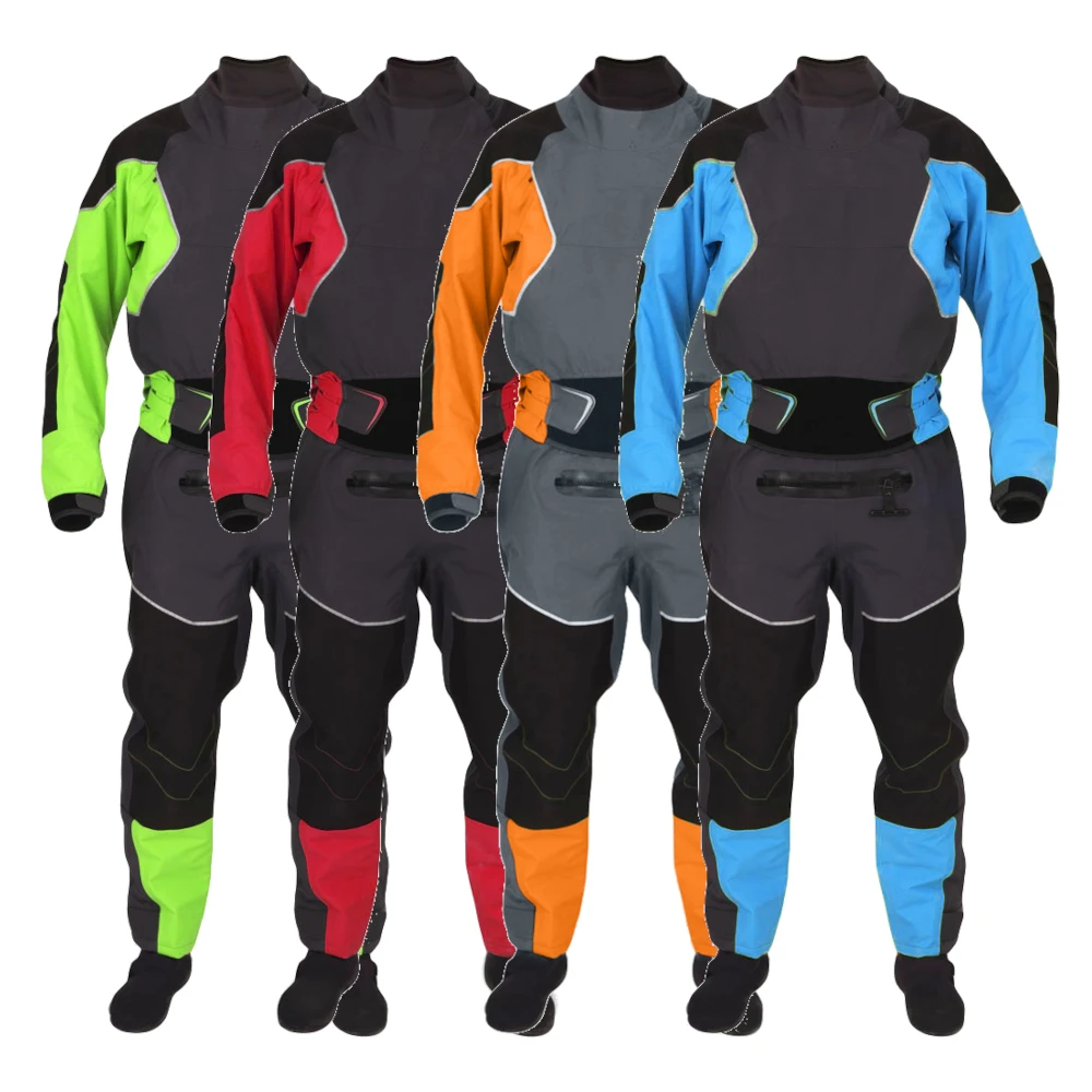 Waterproof 3-Layer Neoprene Drysuit, Free Diving Kayak Surfing Quick Dry Suit for Men, Stock Ready to Ship