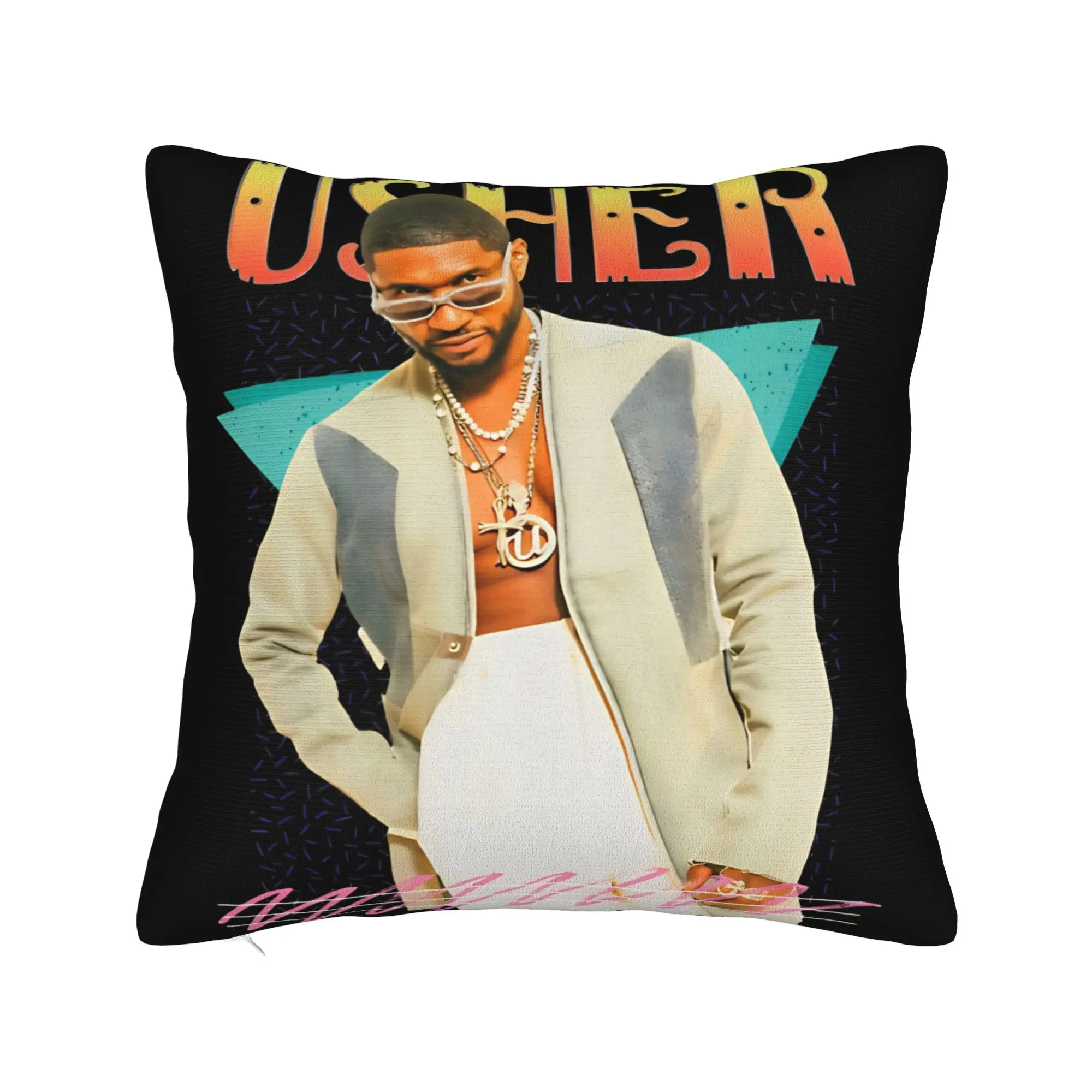 Chris Brown And Usher The Rb Tour Pillow Case  Raymond And Brown Print Pillow Cover Fashion Pillowcases For Couch Sofa Bedroom