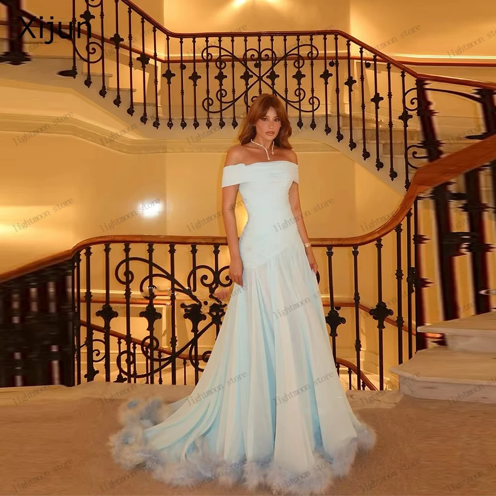 Exquisite Evening Dresses Modern Prom Dress Chiffon Tiered Feather Pretty فساتين سهرة Elegant Vestidos De Gala Customized 2026