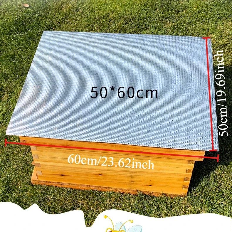 5PCS Beehive Reflective Film Heat Insulation Cover Coating Sunscreen Rainproof Thicken Cooling Sunshade Beekeeping Tool Supplies