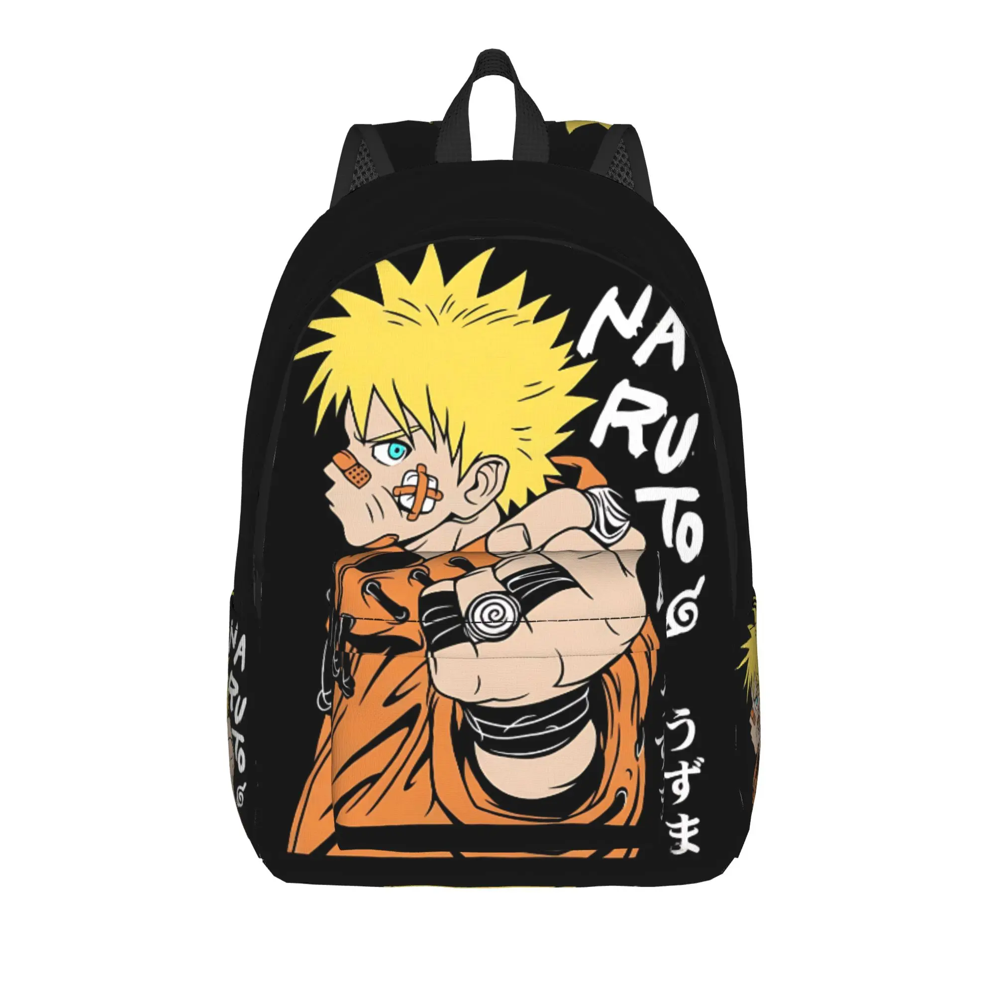 Mochila de moda Naruto anime comic, mochilas diárias para trabalho, mochila com fecho de zíper