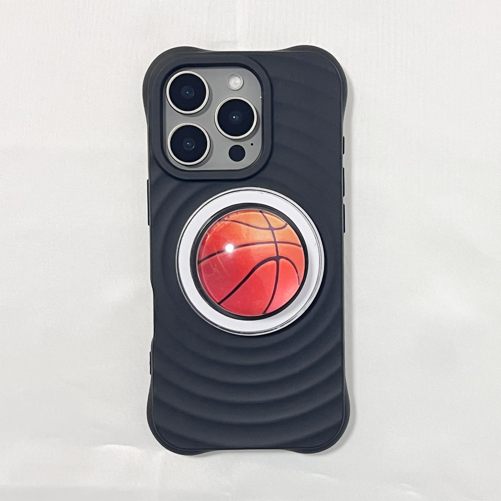 Korea 3D Crystal Ball Basketball-Halterung Handyhülle Ständer für magnetische Halterung für iPhone Griptok Grip Tok
