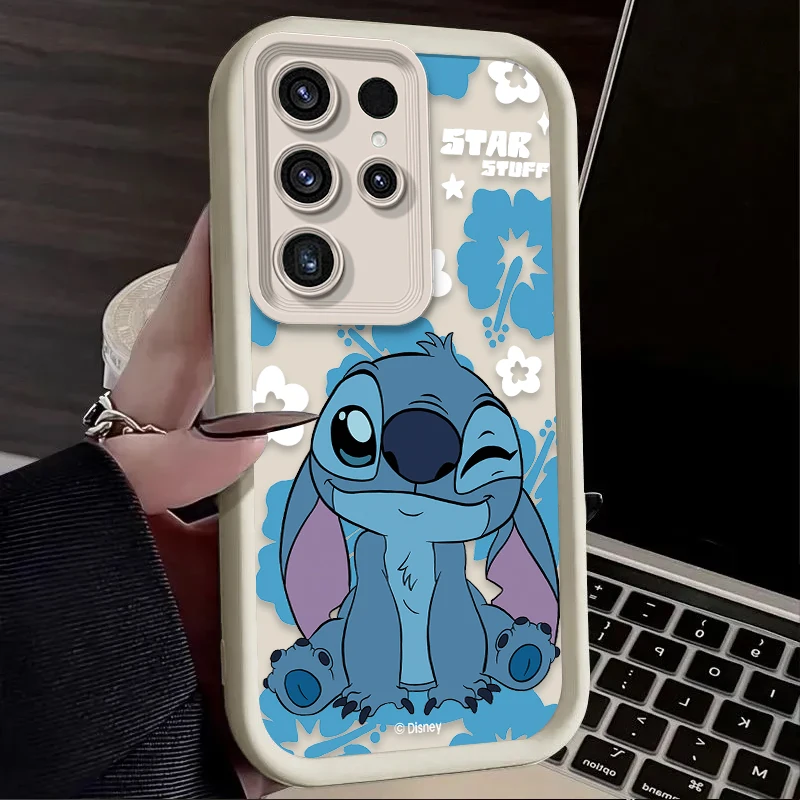 ديزني الكرتون غرزة الحال بالنسبة لسامسونج غالاكسي S24 S25 S23 الترا S22 S21 زائد FE A36 A56 A26 A16 A06 A15 A25 A35 A55 5G غطاء