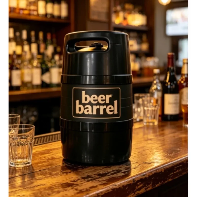 Beer Keg 3L 5L Portable Plastic Draft  Mini Home Brew Beer Barrel No CO₂ Required With High Barrier Inner Bag For Party Camping