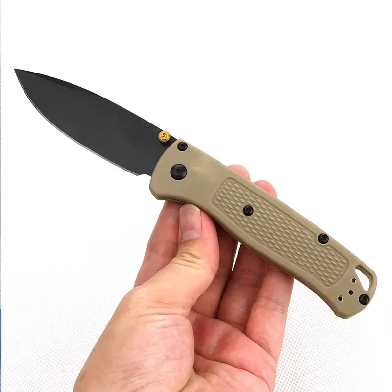 KK BM 535 Bugout EDC Folding Pocket Knife Black/ White Blade Survival Tactical Knife Outdoor Facas Jackknife Hand Tools Rescue