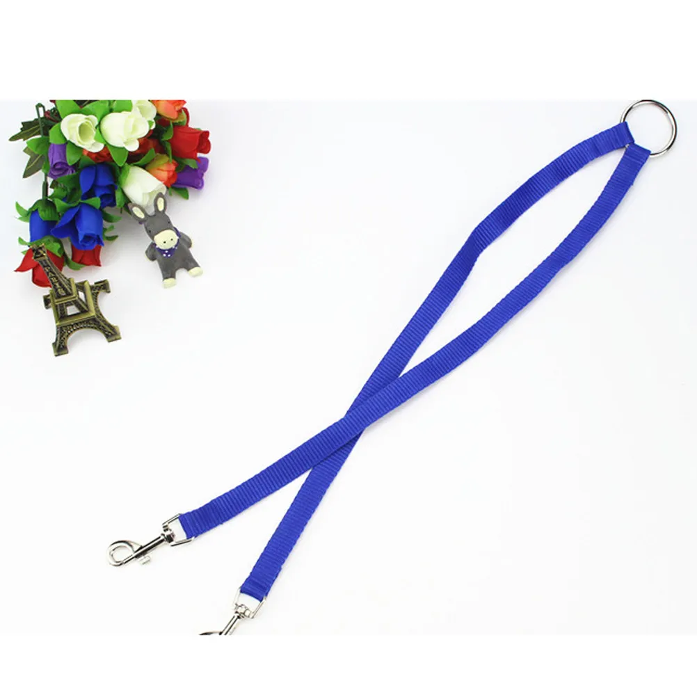 Double Dog Leash Heavy Duty Nylon Walking Lead for 2 Dogs Simultaneously Pet Control Belt for Small Dogs Cats Army Green