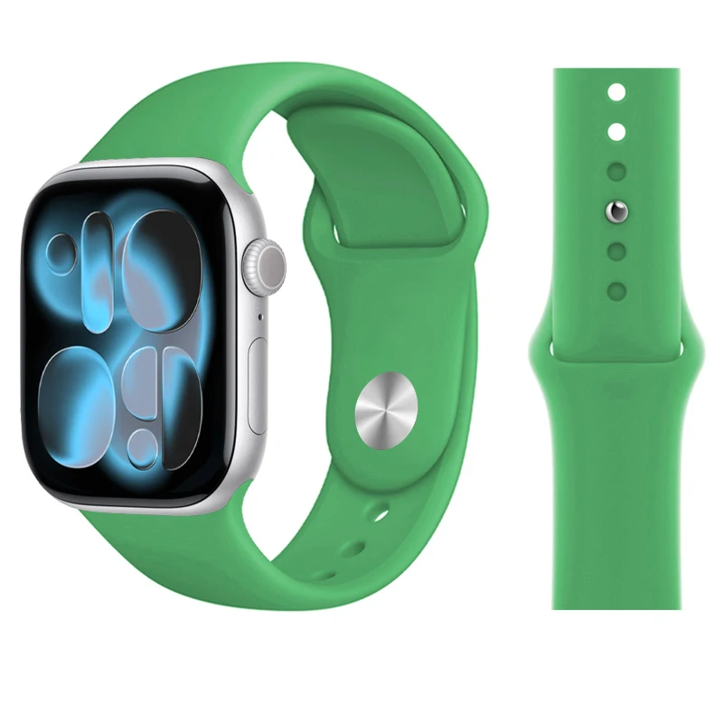 Silikonarmband für Apple Watch-Armbänder 46 mm 44 mm 45 mm 49 mm 41 mm 40 mm 42 mm Sport Correas-Armband iWatch Serie 11 10 SE 9 8 7 6 5