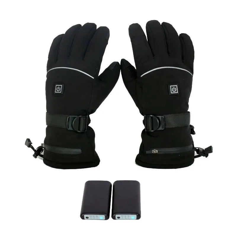 Airo Professional Ski Heated Gloves Waterproof Windproof Rechargeable 3 Heat Levels Thermal Gloves for Snowboarding Skiing